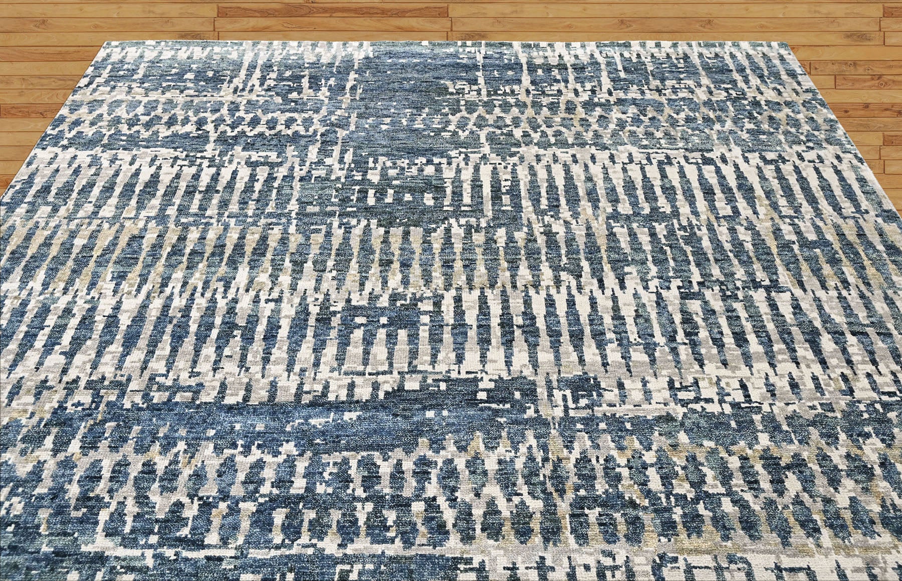 Gray Multi Size Oushak Modern Hand Knotted Wool Oriental Area Rug