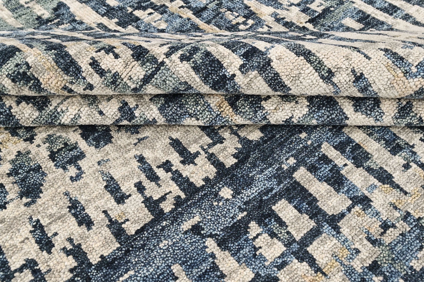 Gray Multi Size Oushak Modern Hand Knotted Wool Oriental Area Rug