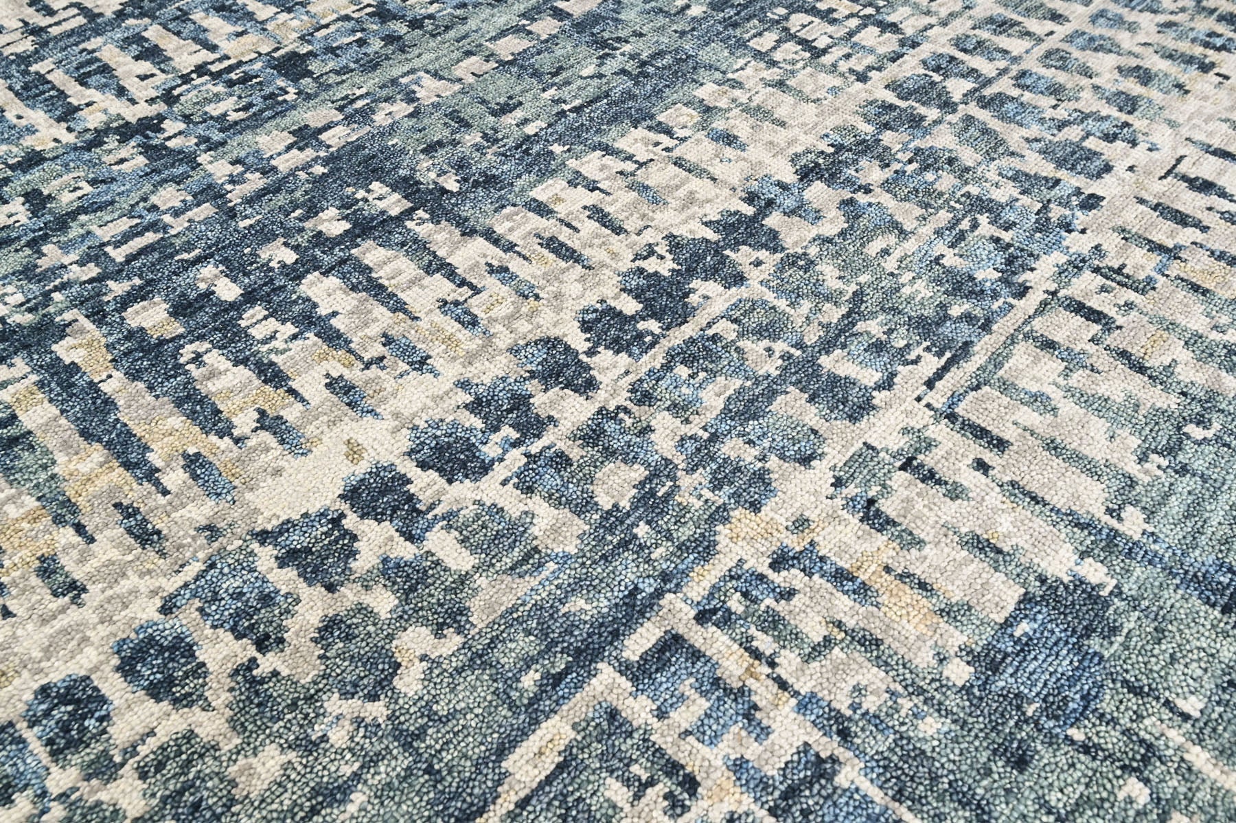 Gray Multi Size Oushak Modern Hand Knotted Wool Oriental Area Rug