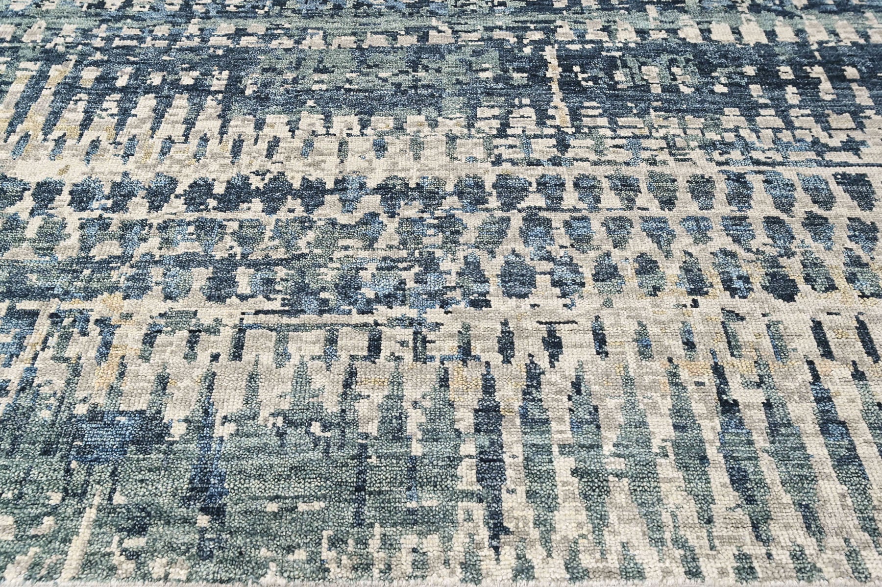 Gray Multi Size Oushak Modern Hand Knotted Wool Oriental Area Rug