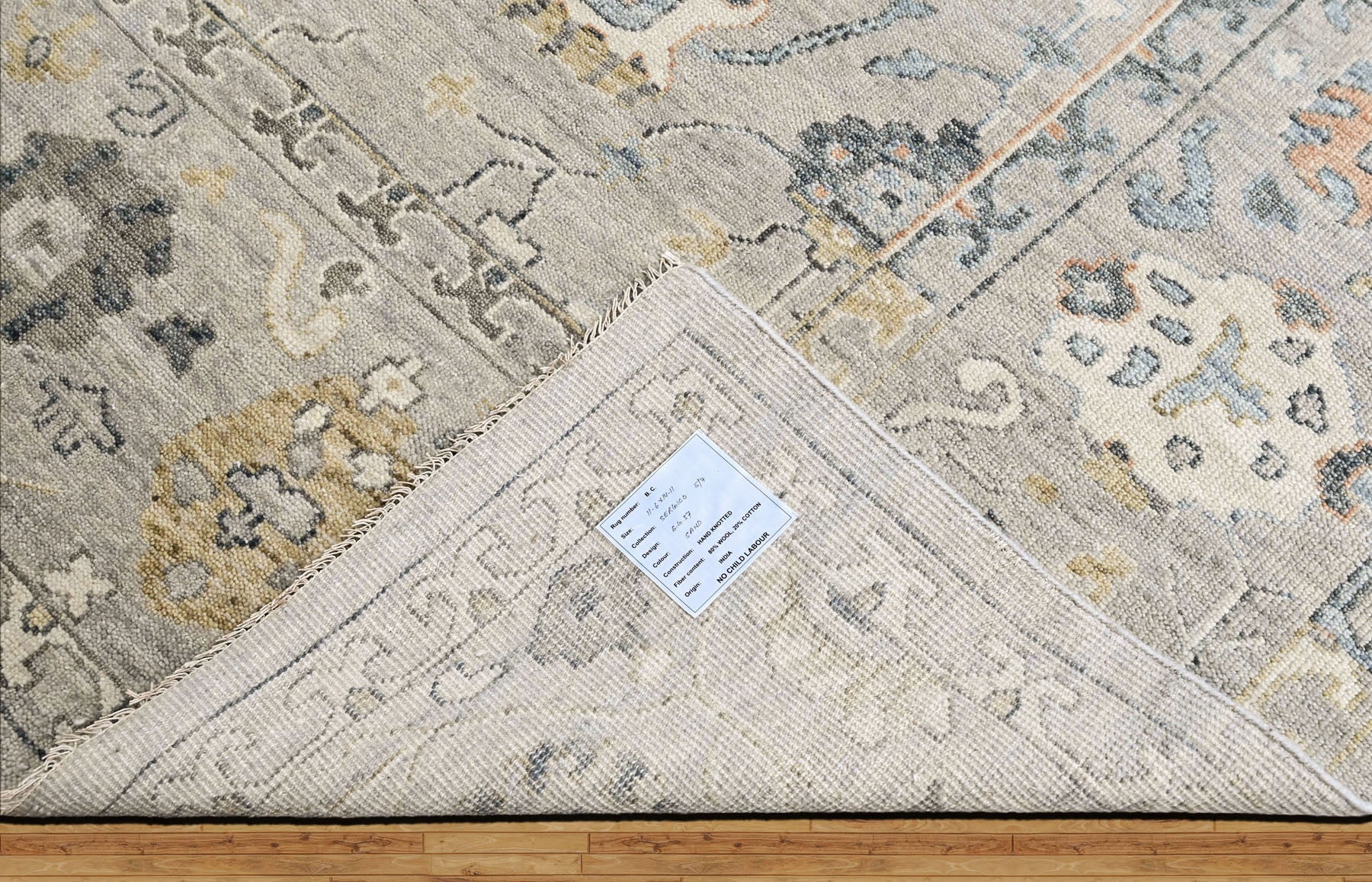 Mint 2'6''x8'6'' Oushak Transitional Hand Knotted Wool Oriental Area Rug