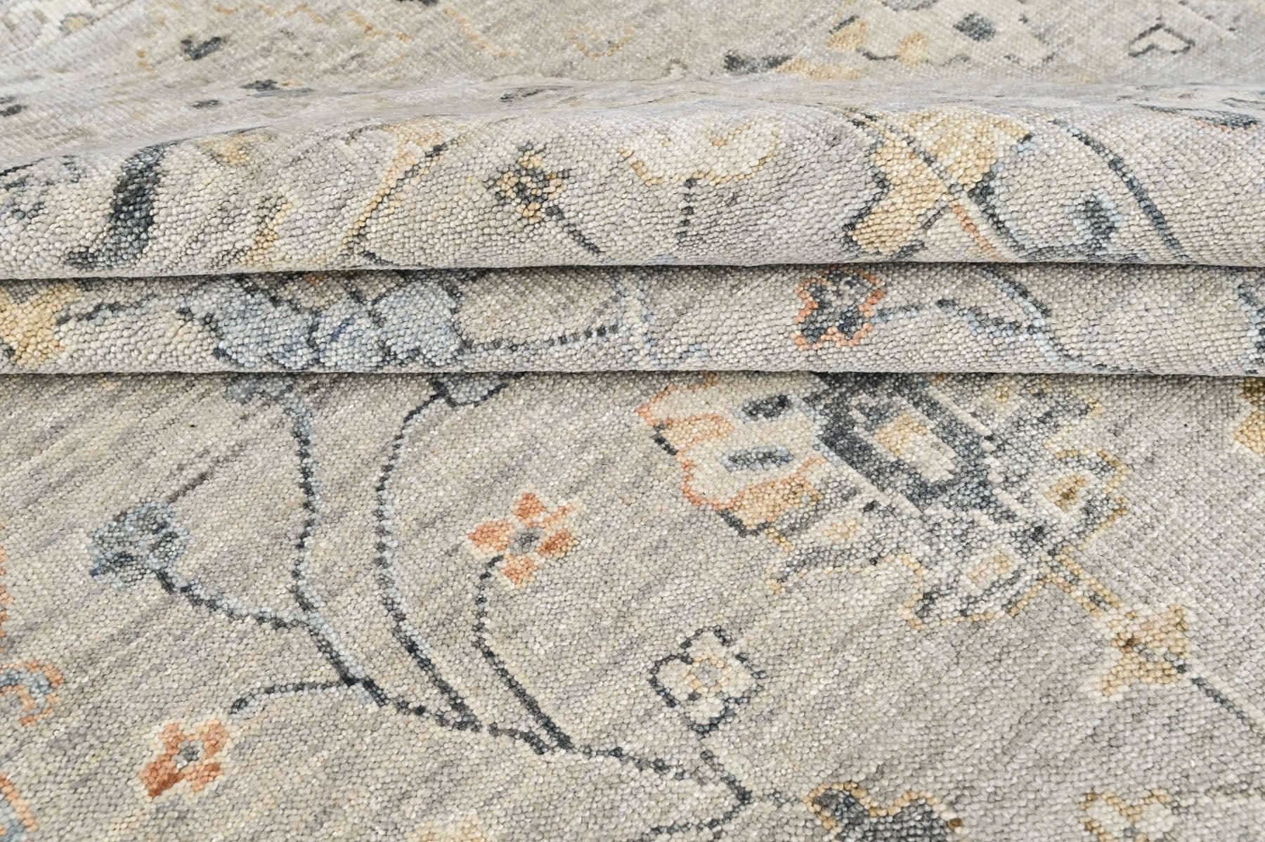 Mint 2'6''x8'6'' Oushak Transitional Hand Knotted Wool Oriental Area Rug