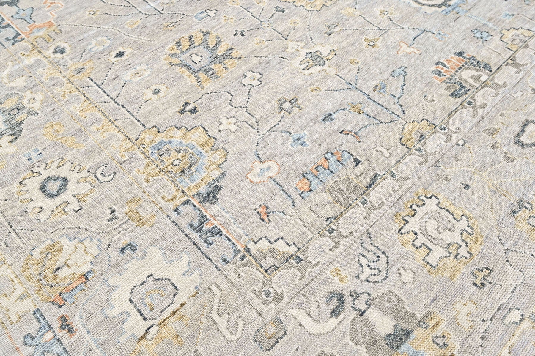 Mint 2'6''x8'6'' Oushak Transitional Hand Knotted Wool Oriental Area Rug