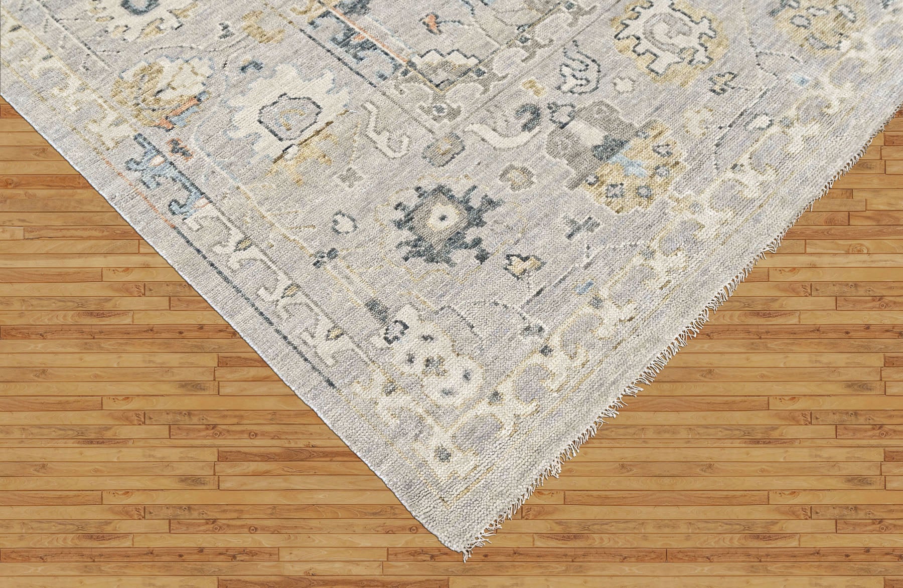 Mint 2'6''x8'6'' Oushak Transitional Hand Knotted Wool Oriental Area Rug