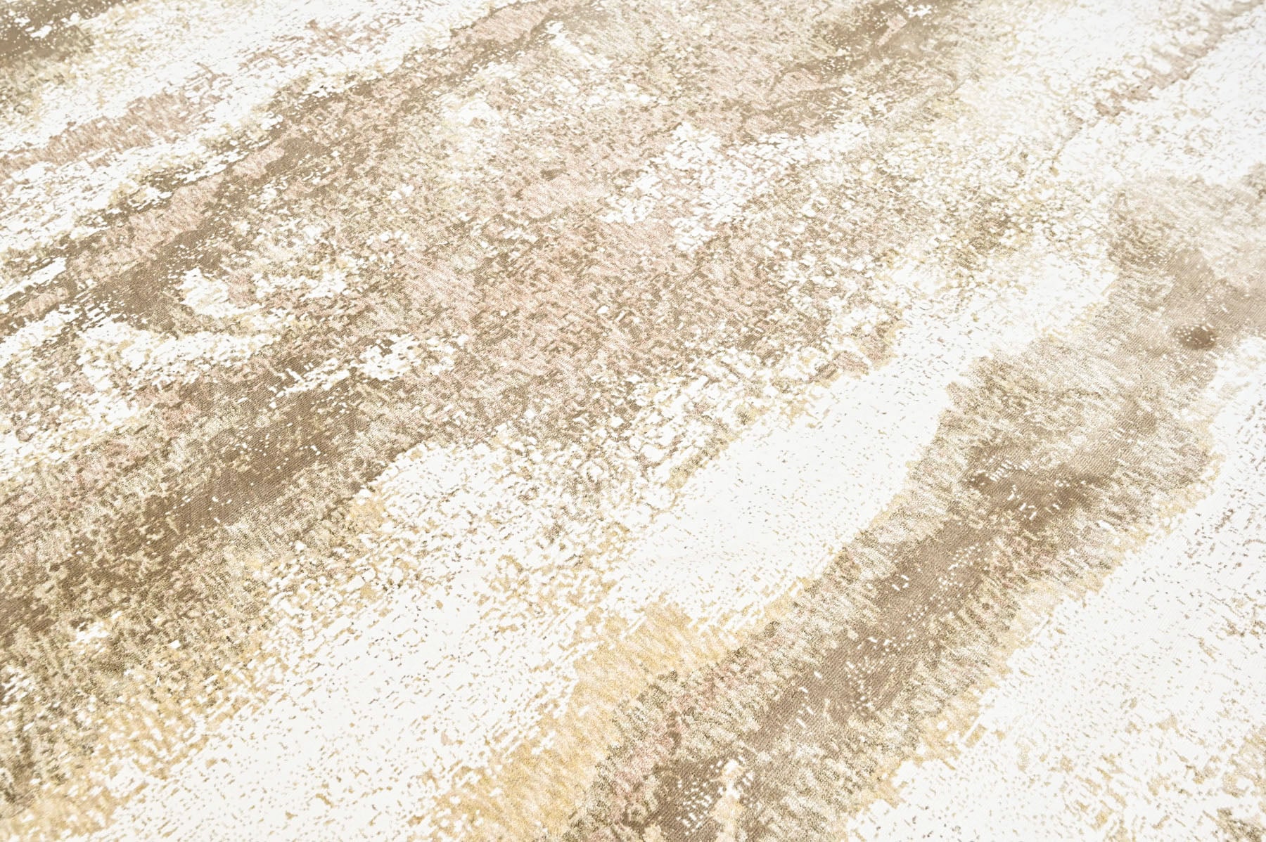 9x12 Ivory, Beige, Brown Color Power Loom Oushak Wool Modern Oriental Rug