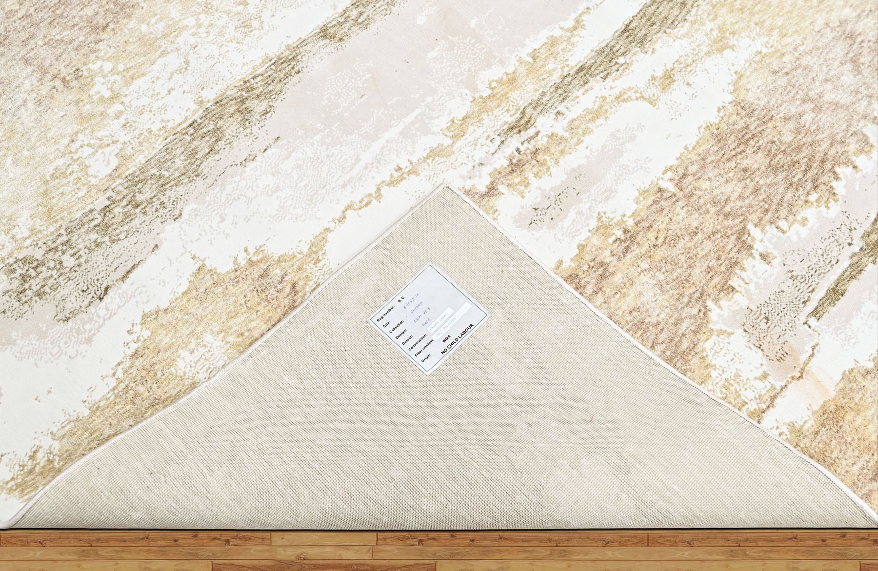 9x12 Ivory, Gray, Light Gold Color Power Loom Oushak Wool Modern Oriental Rug