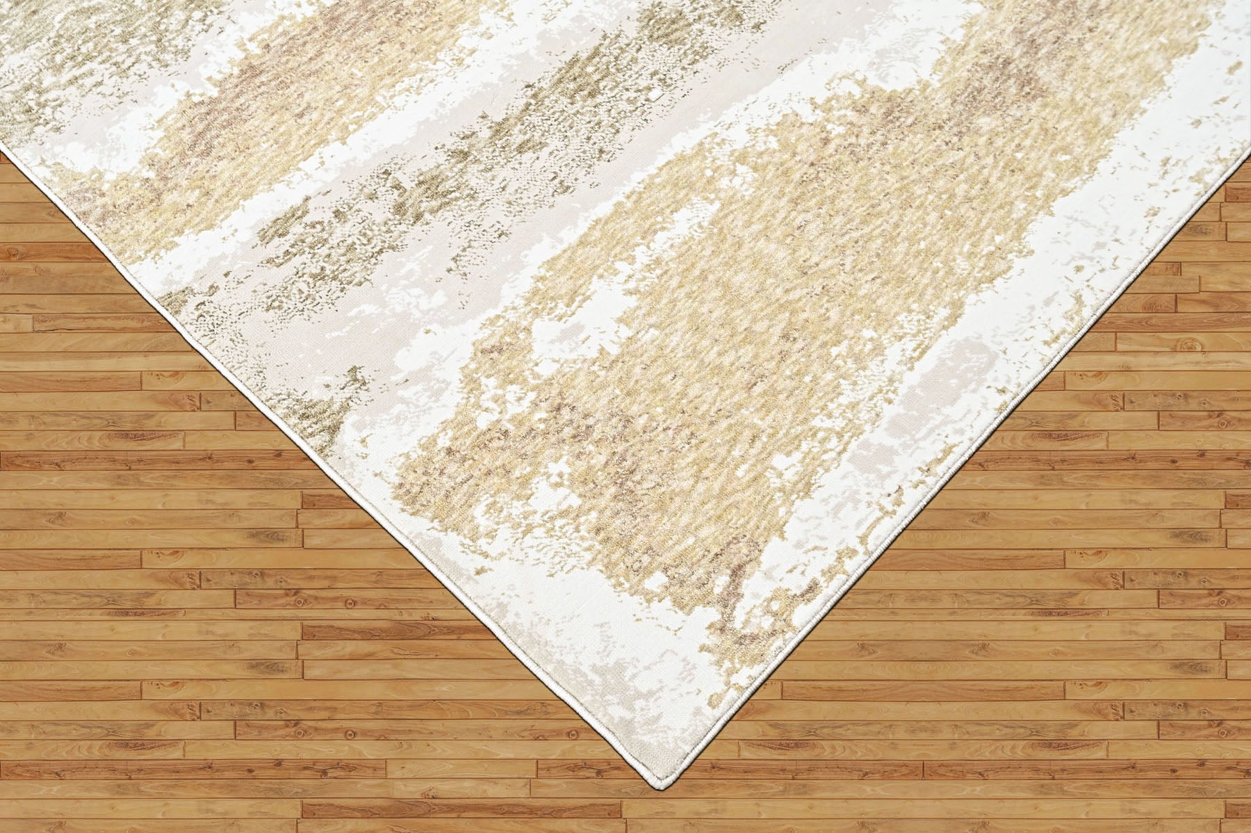 9x12 Ivory, Gray, Light Gold Color Power Loom Oushak Wool Modern Oriental Rug