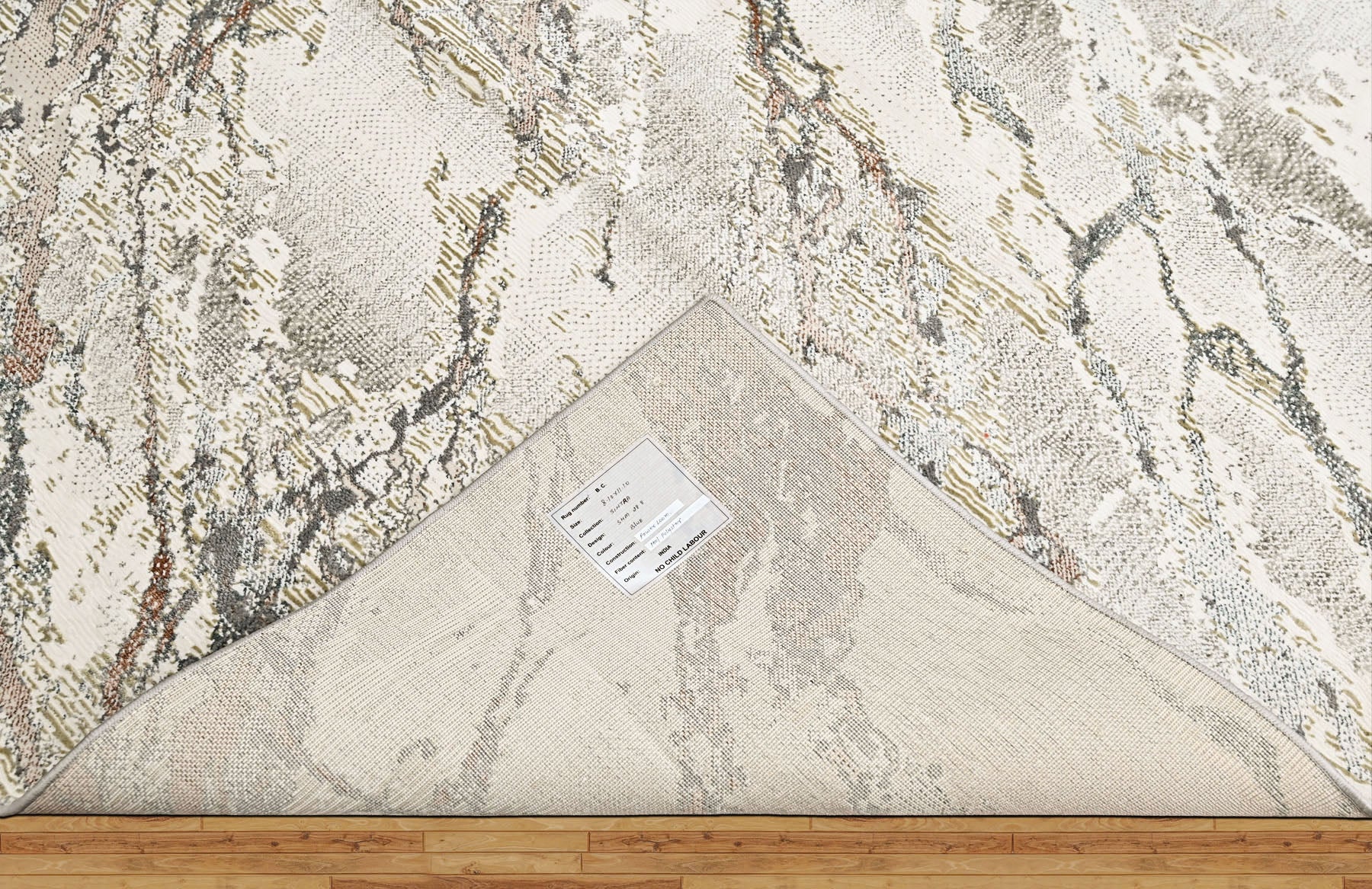 9x12 Ivory, Beige, Rust Color Power Loom Oushak Wool Modern Oriental Rug