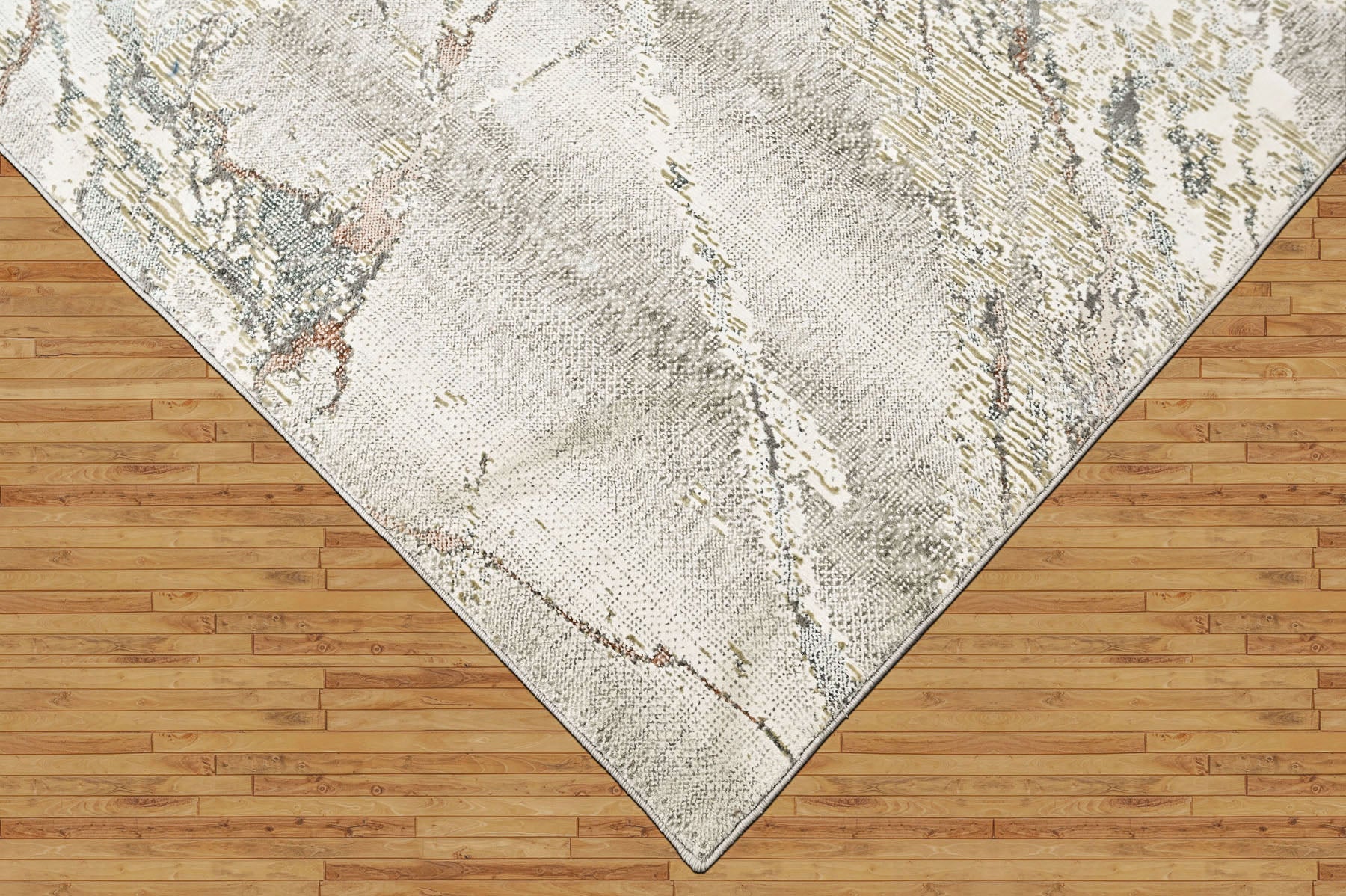 9x12 Ivory, Beige, Rust Color Power Loom Oushak Wool Modern Oriental Rug