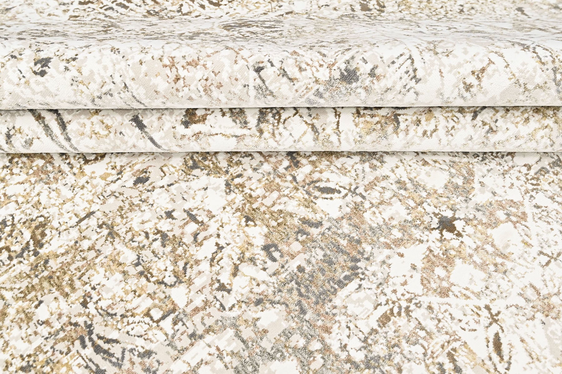 9x12 Ivory, Beige, Multi Color Power Loom Oushak Wool Modern Oriental Rug