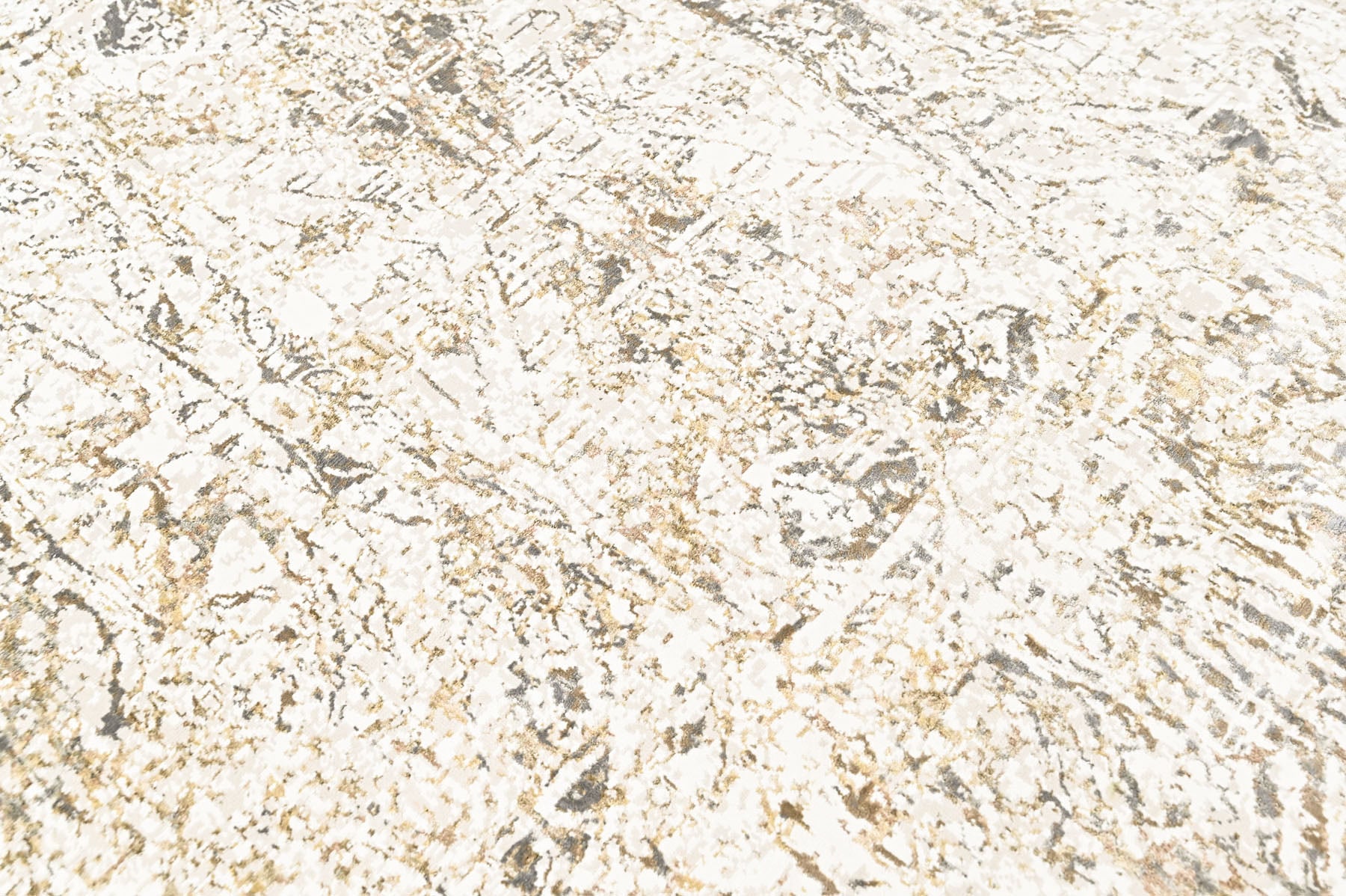 9x12 Ivory, Beige, Multi Color Power Loom Oushak Wool Modern Oriental Rug