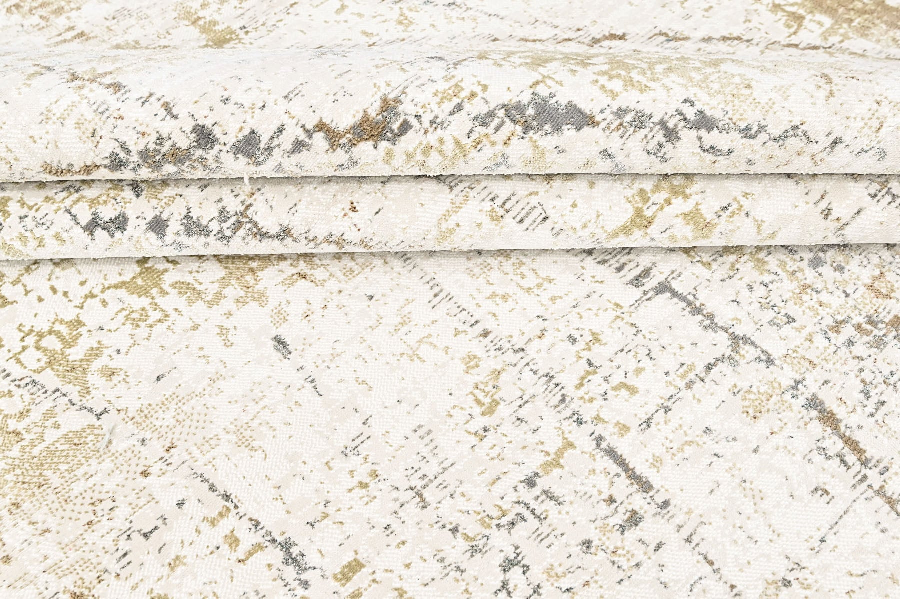 9x12 Ivory, Moss, Slate Color Power Loom Oushak Wool Modern Oriental Rug