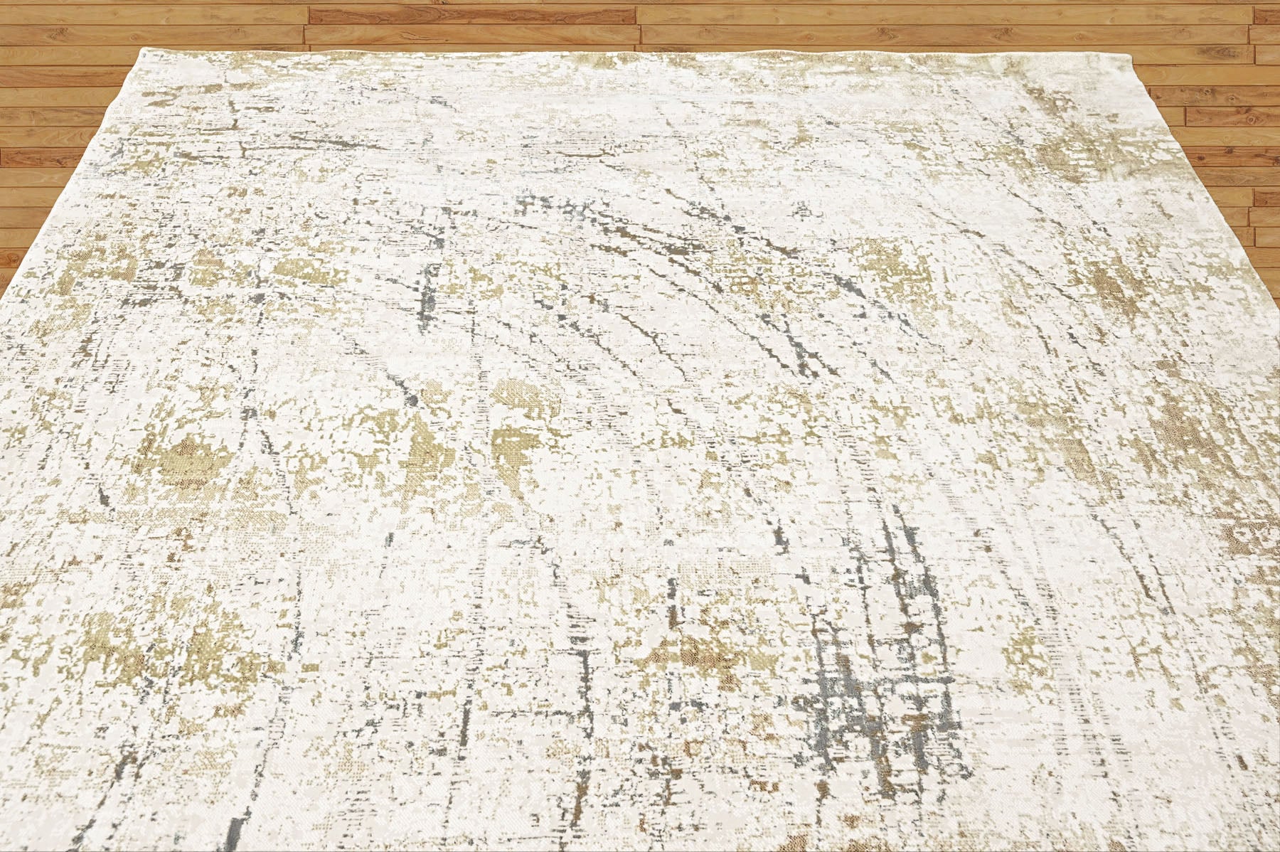 9x12 Ivory, Moss, Slate Color Power Loom Oushak Wool Modern Oriental Rug