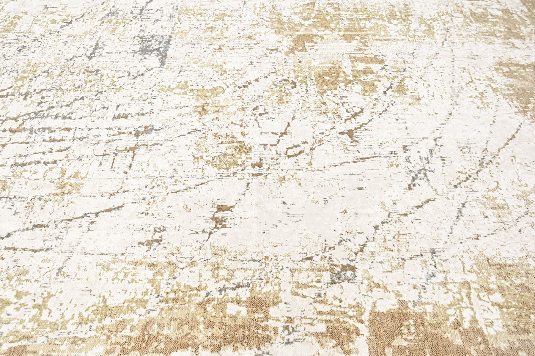 9x12 Ivory, Moss, Slate Color Power Loom Oushak Wool Modern Oriental Rug