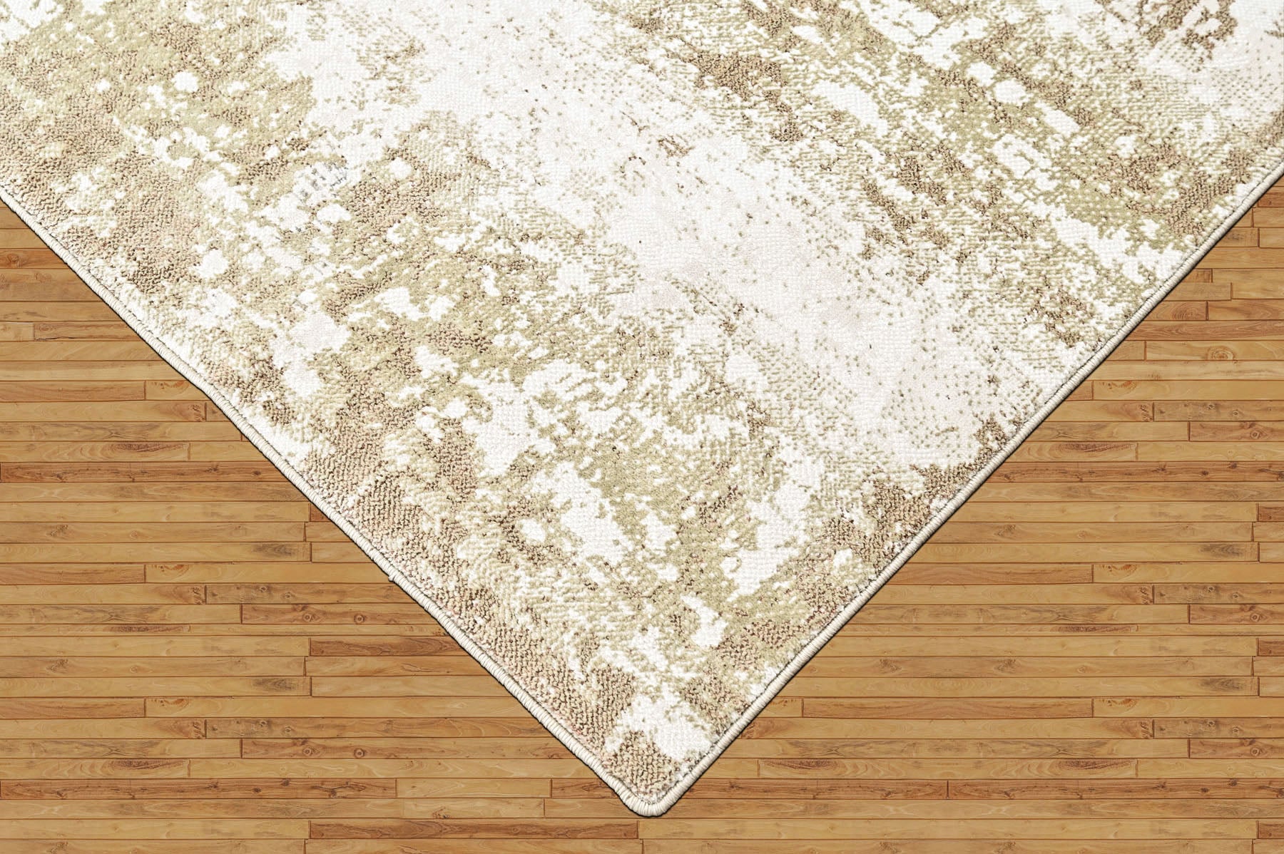 9x12 Ivory, Moss, Slate Color Power Loom Oushak Wool Modern Oriental Rug