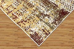 9x12 Beige, Brown, Gold Color Power Loom Oushak Wool Modern Oriental Rug