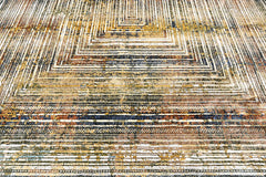 9x12 Gray, Rust, Gold Color Power Loom Oushak Wool Modern Oriental Rug