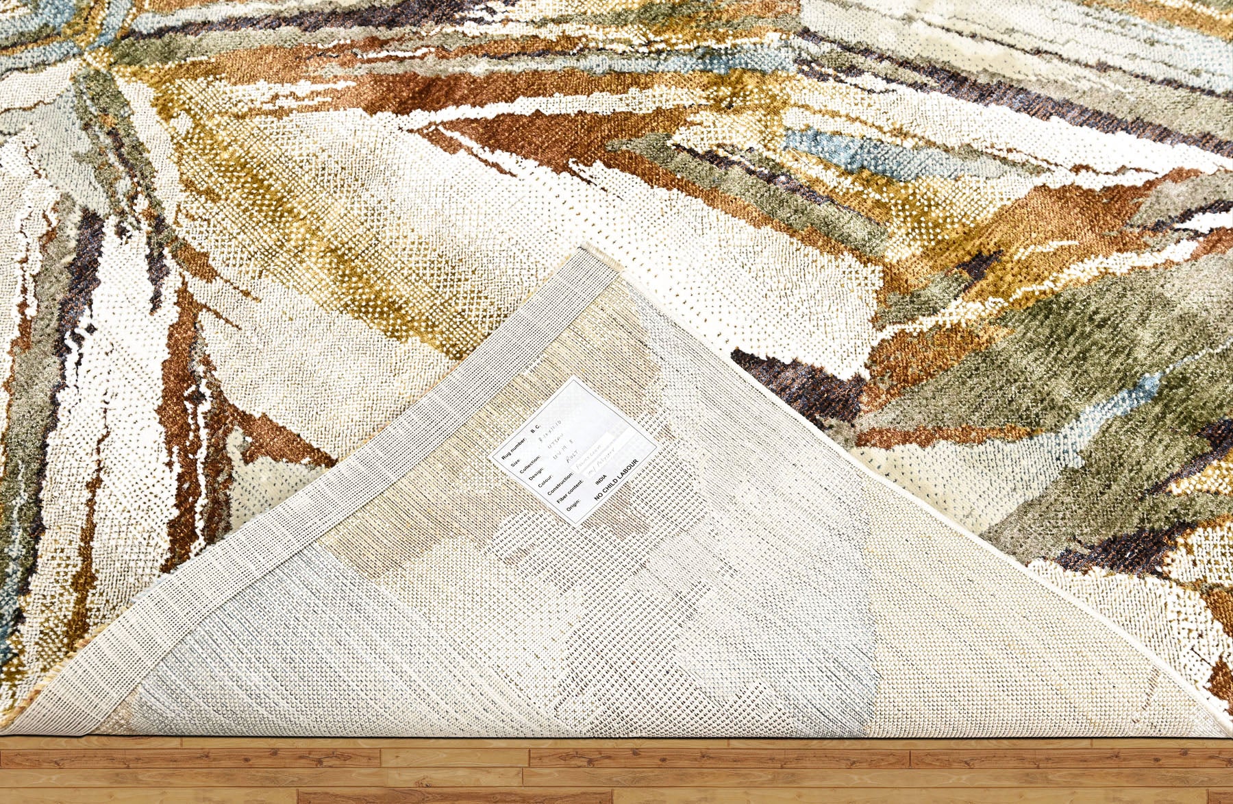 9x12 Ivory, Gray, Gold Color Power Loom Oushak Wool Modern Oriental Rug