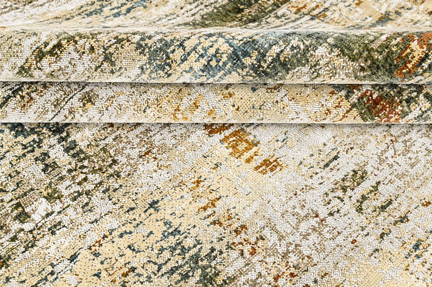 9x12 Gray, Beige, Burnt Orange Color Power Loom Oushak Wool Modern Oriental Rug