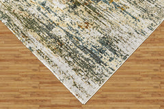 9x12 Gray, Beige, Burnt Orange Color Power Loom Oushak Wool Modern Oriental Rug