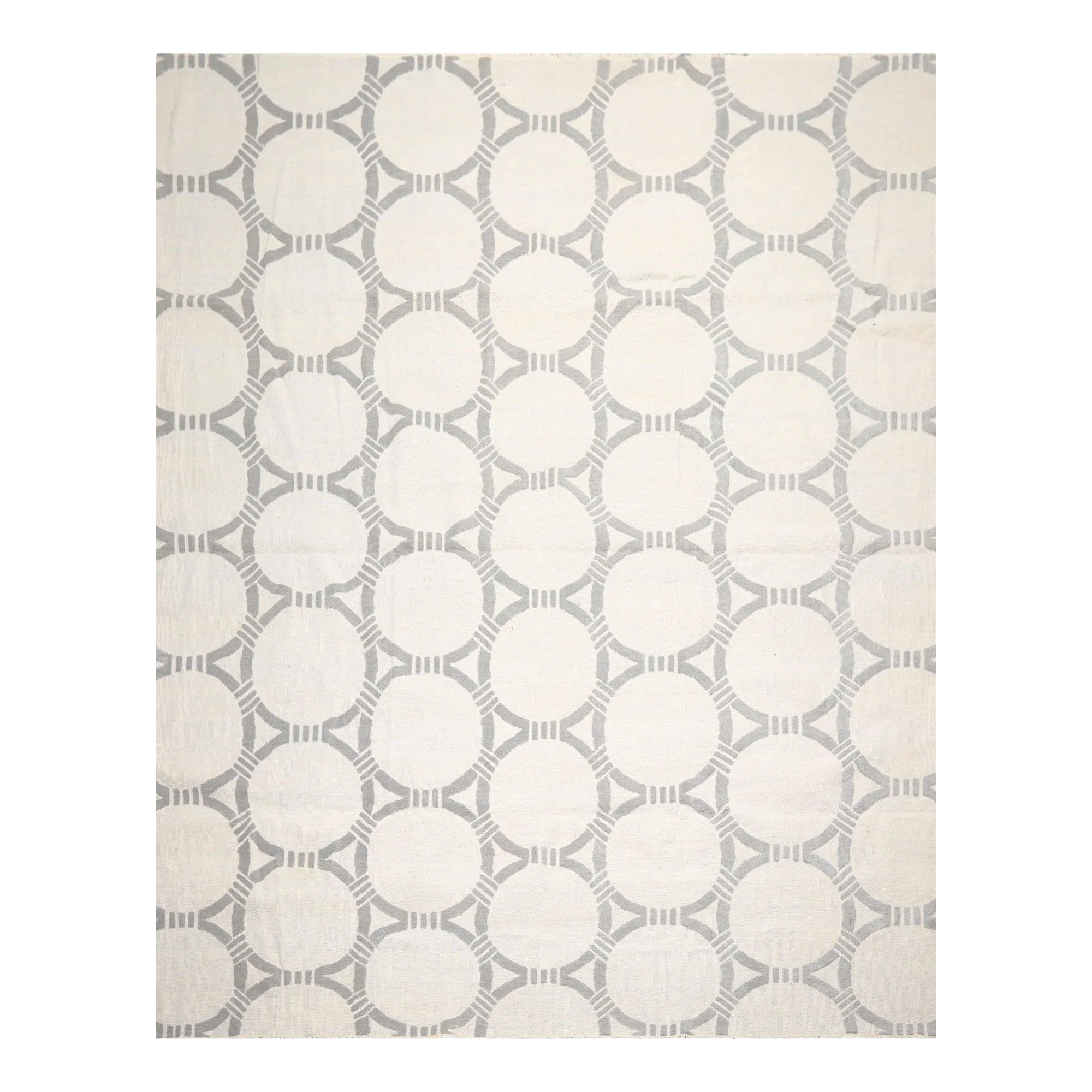 9'4" x 12'2" Hand Knotted Wool Contemporary High Low Pile Oriental Area Rug Tone on Tone Gray