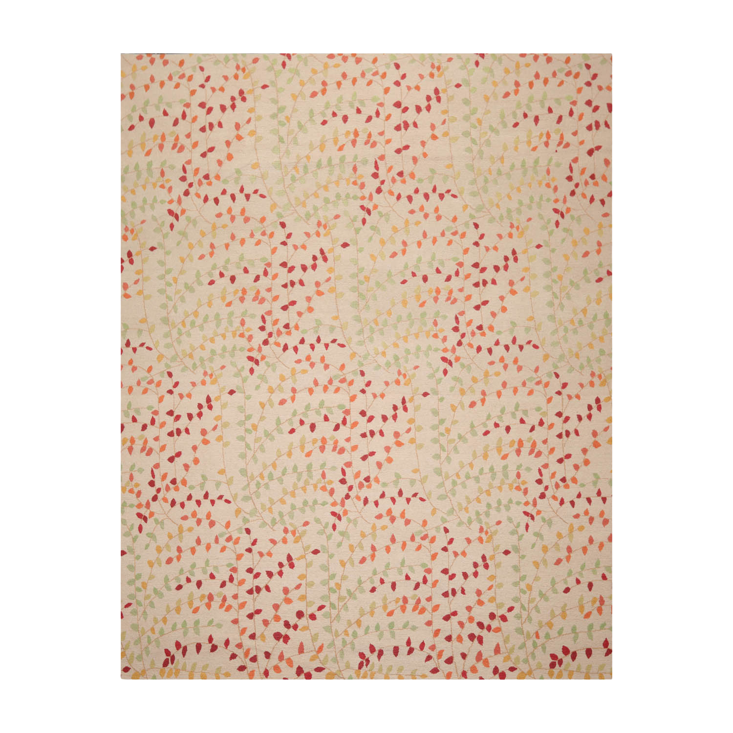 7'11'' x 9'11'' Hand Knotted Tibetan Floral Transitional Oriental Area Rug Beige