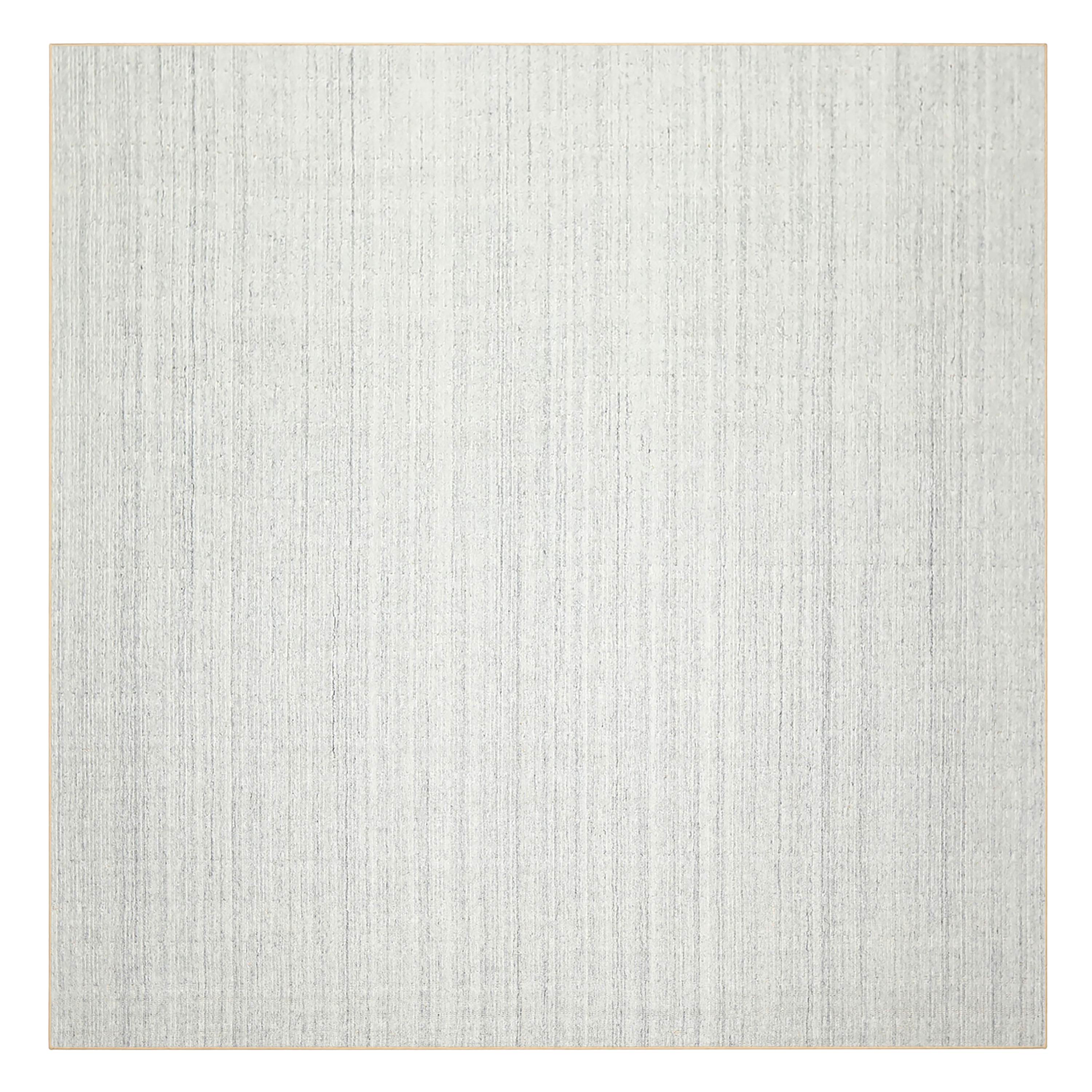 Tone on Tone Gray Multi Size Rug Contemporary Ribbed Texture Hand Loomed Wool Oriental Area Rug