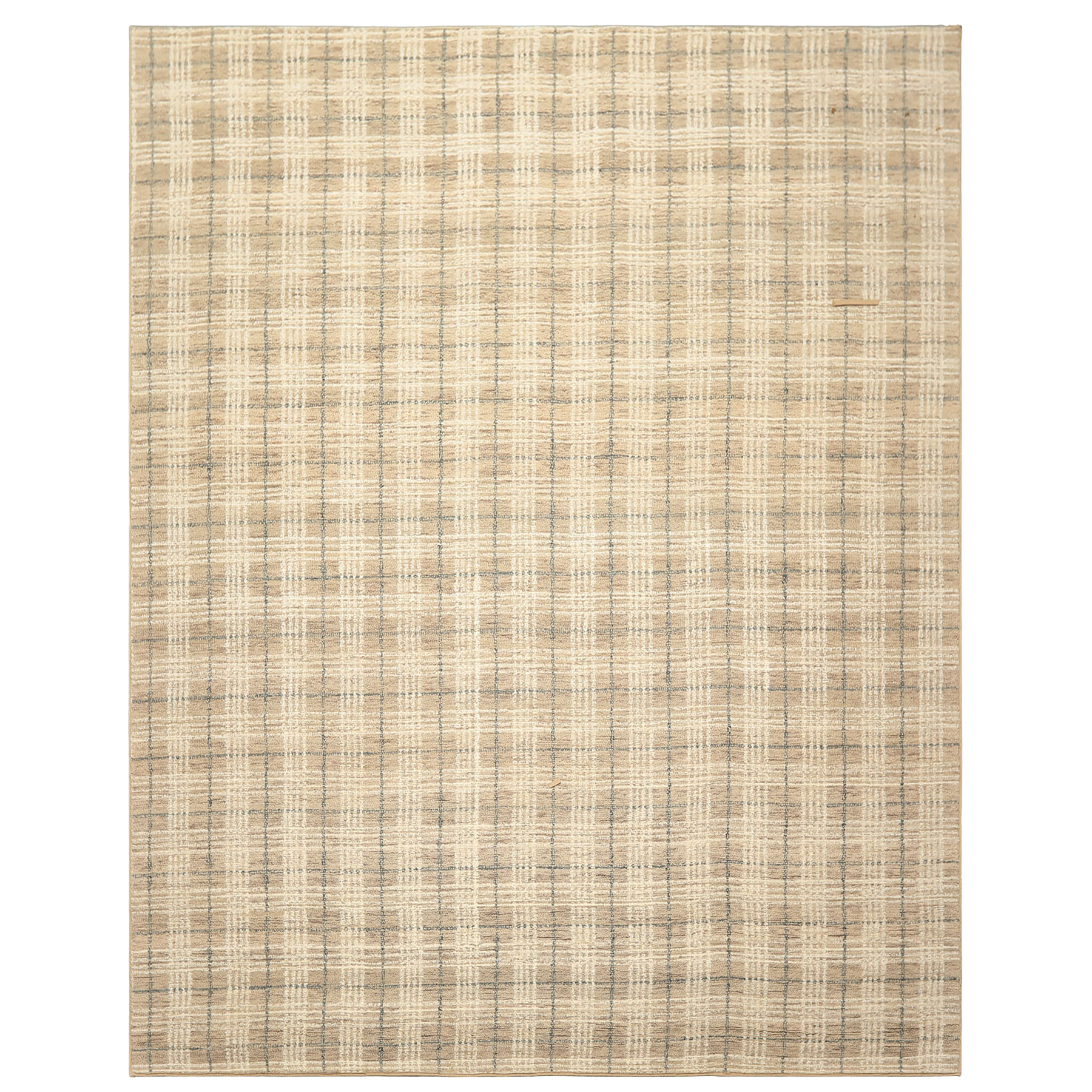 Taupe Ivory Multi Size Rug Contemporary Textured Handmade Hand Loomed Wool Oriental Area Rug
