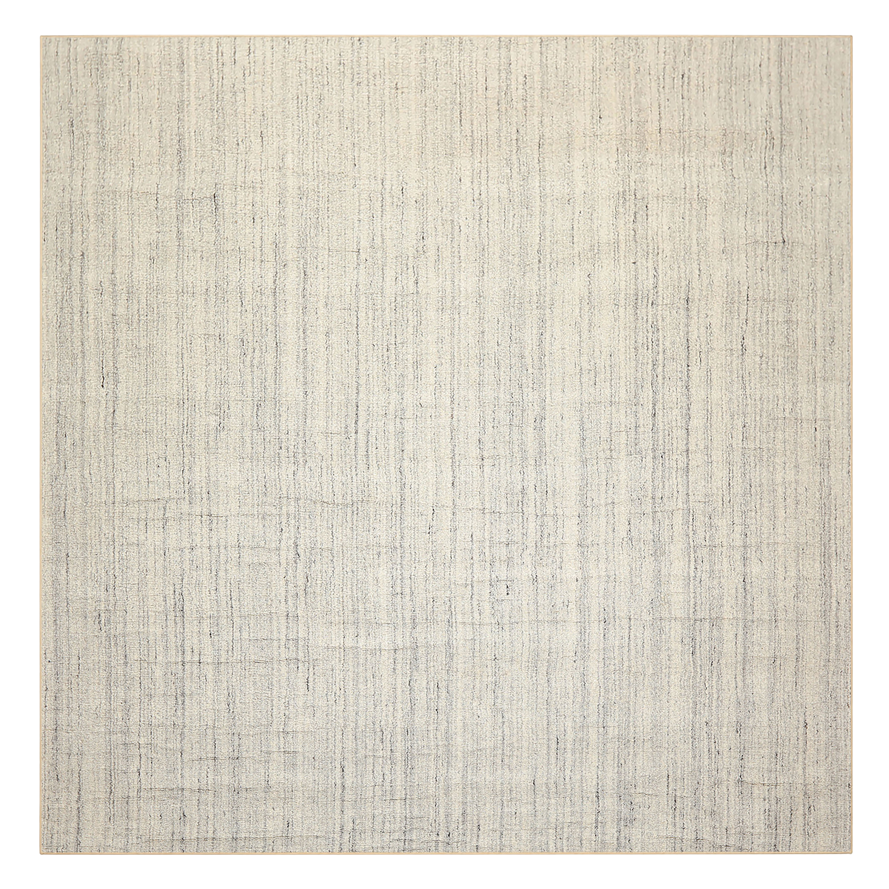 Ivory Gray Multi Size Rug Contemporary Hand Loomed Wool Oriental Area Rug