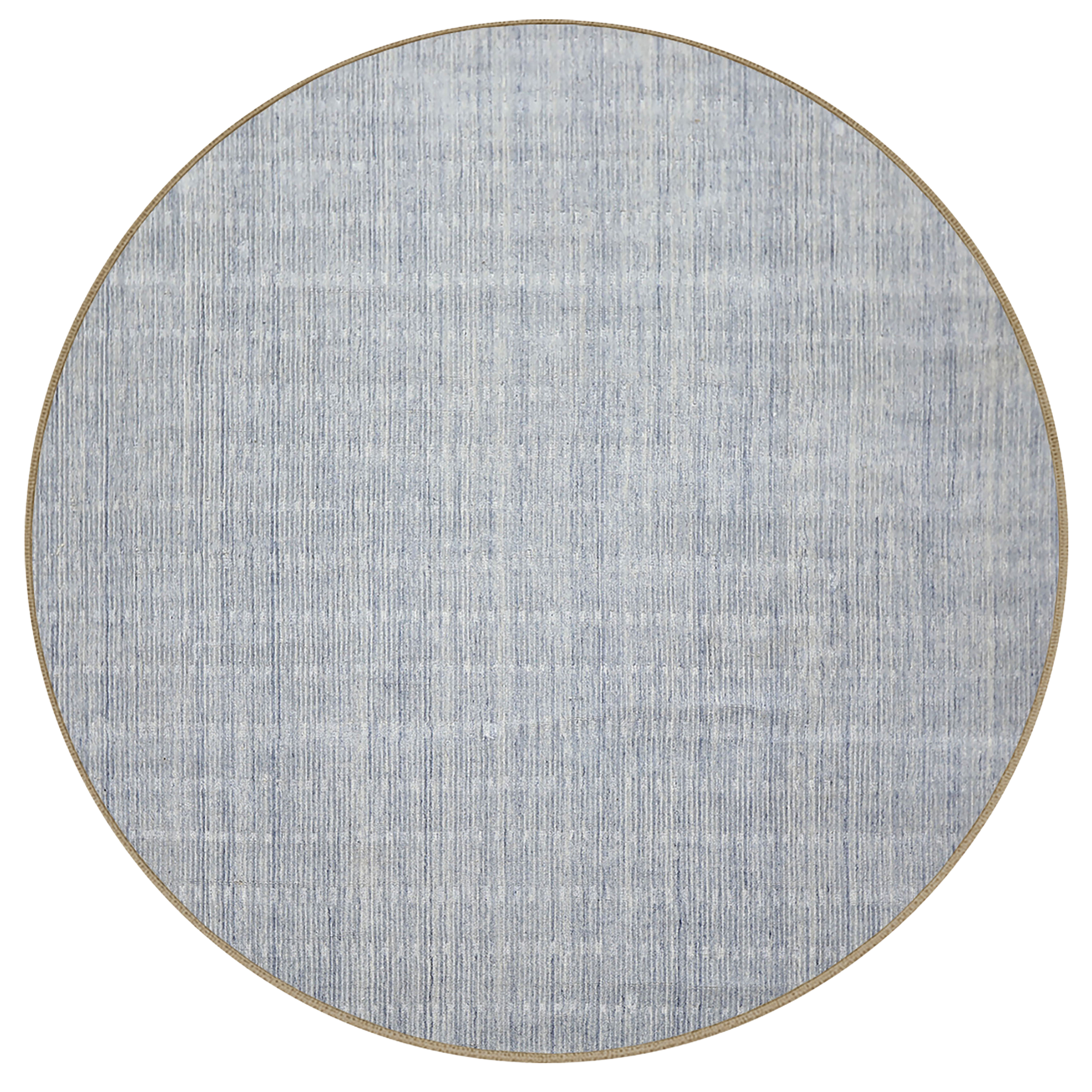 Slate Blue Multi Size Rug Contemporary Ribbed Texture Handmade Hand Loomed Wool Oriental Area Rug