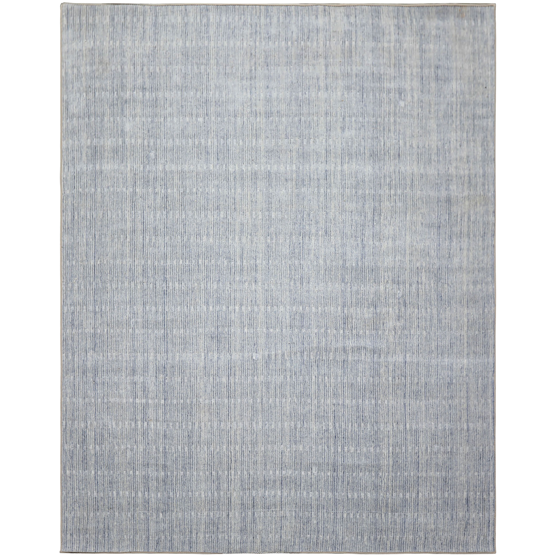 Slate Blue Multi Size Rug Contemporary Ribbed Texture Handmade Hand Loomed Wool Oriental Area Rug