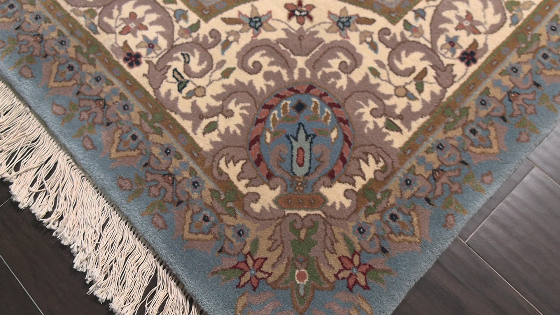 Blue 6x9 French Aubusson Savonnerie Traditional Plush Pile Hand Knotted New Zealand Wool Oriental Area Rug