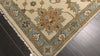 Beige Aqua 6x8'10'' Oushak Traditional Arts & Crafts Hand Knotted Wool Oriental Area Rug