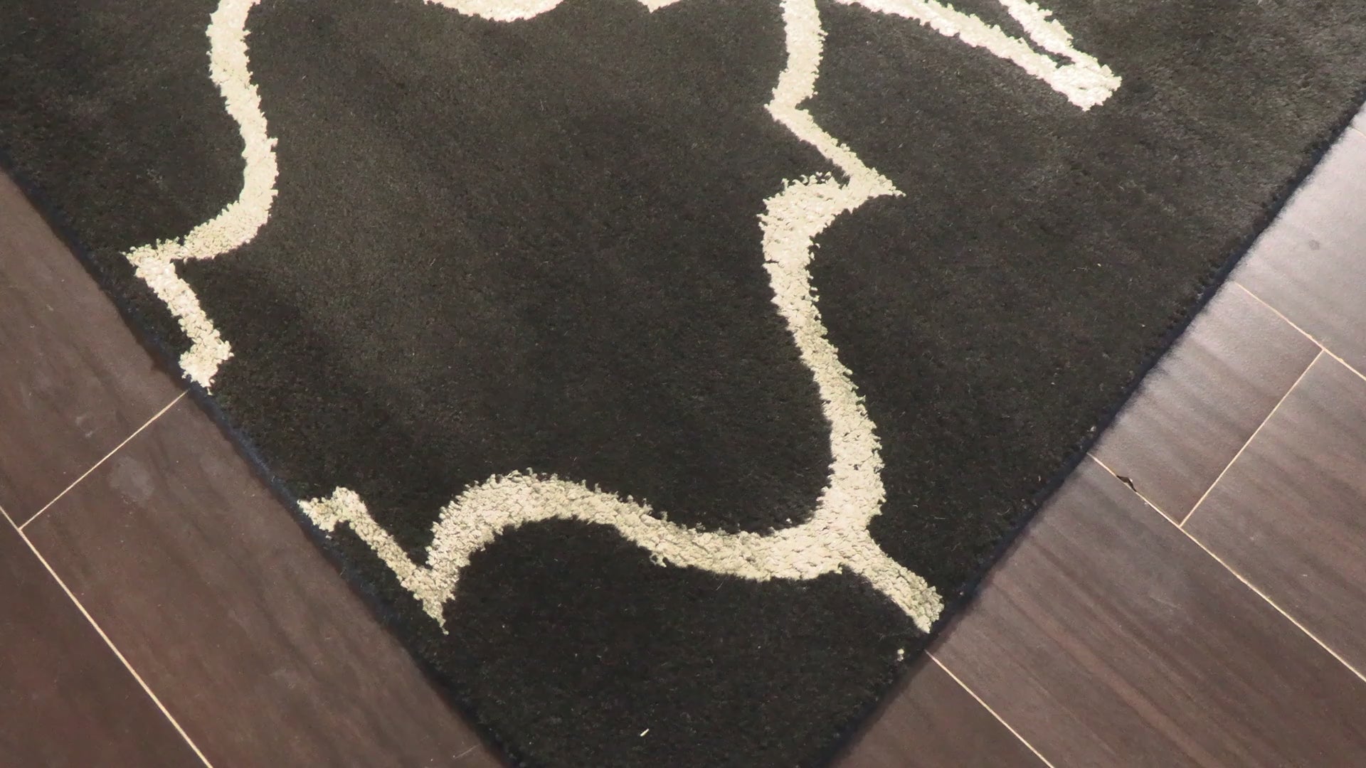 Black Ivory 8x9'10'' Indo-Tibetan Modern Contemporary Plush Pile Hand Loomed Wool Oriental Area Rug