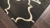 Black Ivory 8x9'10'' Indo-Tibetan Modern Contemporary Plush Pile Hand Loomed Wool Oriental Area Rug