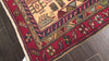 Light Gold Coral 4x10'4'' Kurdish Hamadan Traditional Geometric Tribal Vintage Vegetable Dyes Hand Knotted Wool Oriental Area Rug