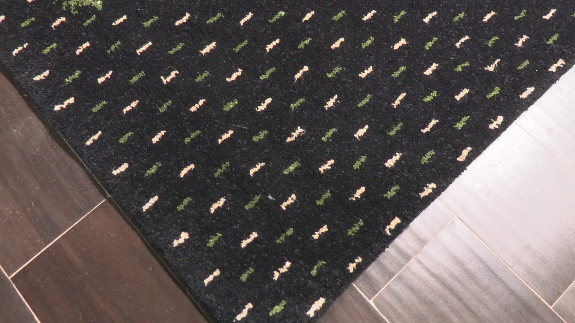 Black Ivory 8x11 Gabbeh Modern Contemporary Pictorial Plush Pile Hand Knotted Wool Oriental Area Rug