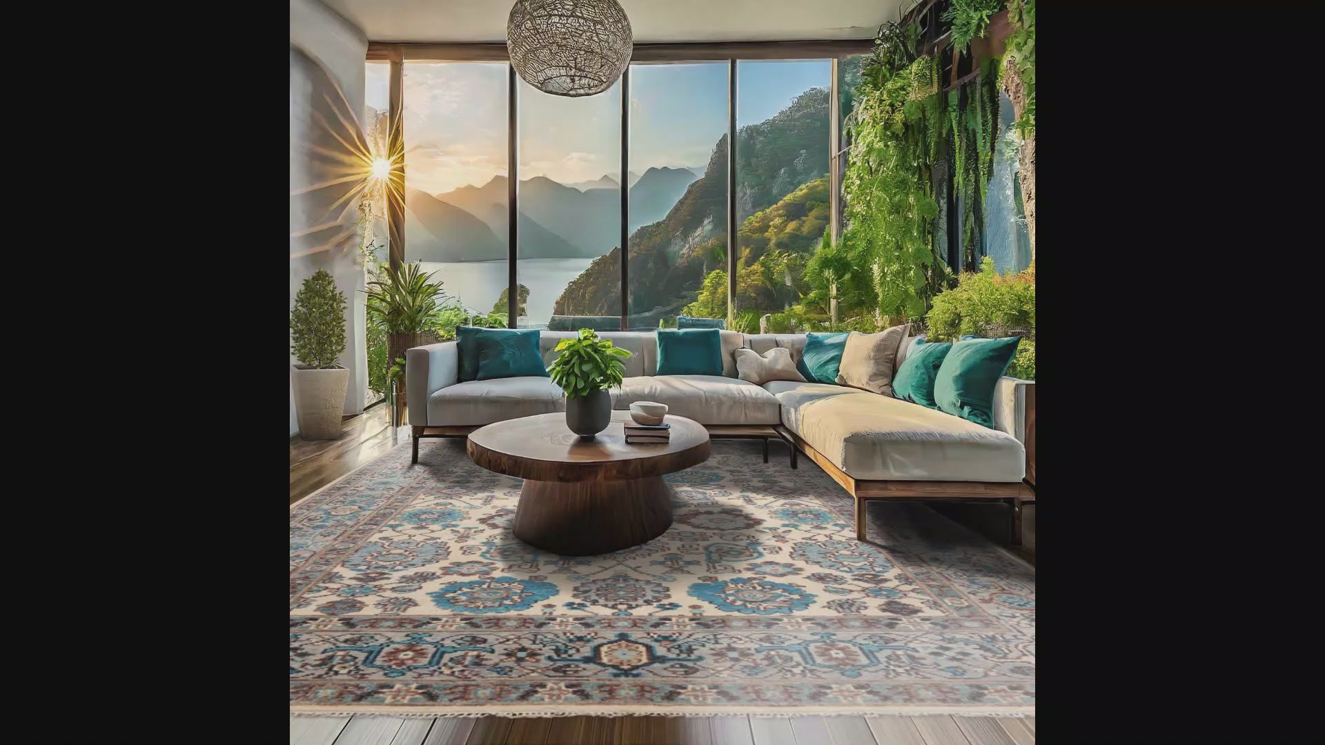 Multi Size Beige Hand Knotted LoomBloom Arts & Crafts/Mission Wool Oushak Oriental Area Rug