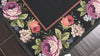 Black 6x9 French Aubusson Needlepoint Traditional Botanical Hand Woven Wool Oriental Area Rug