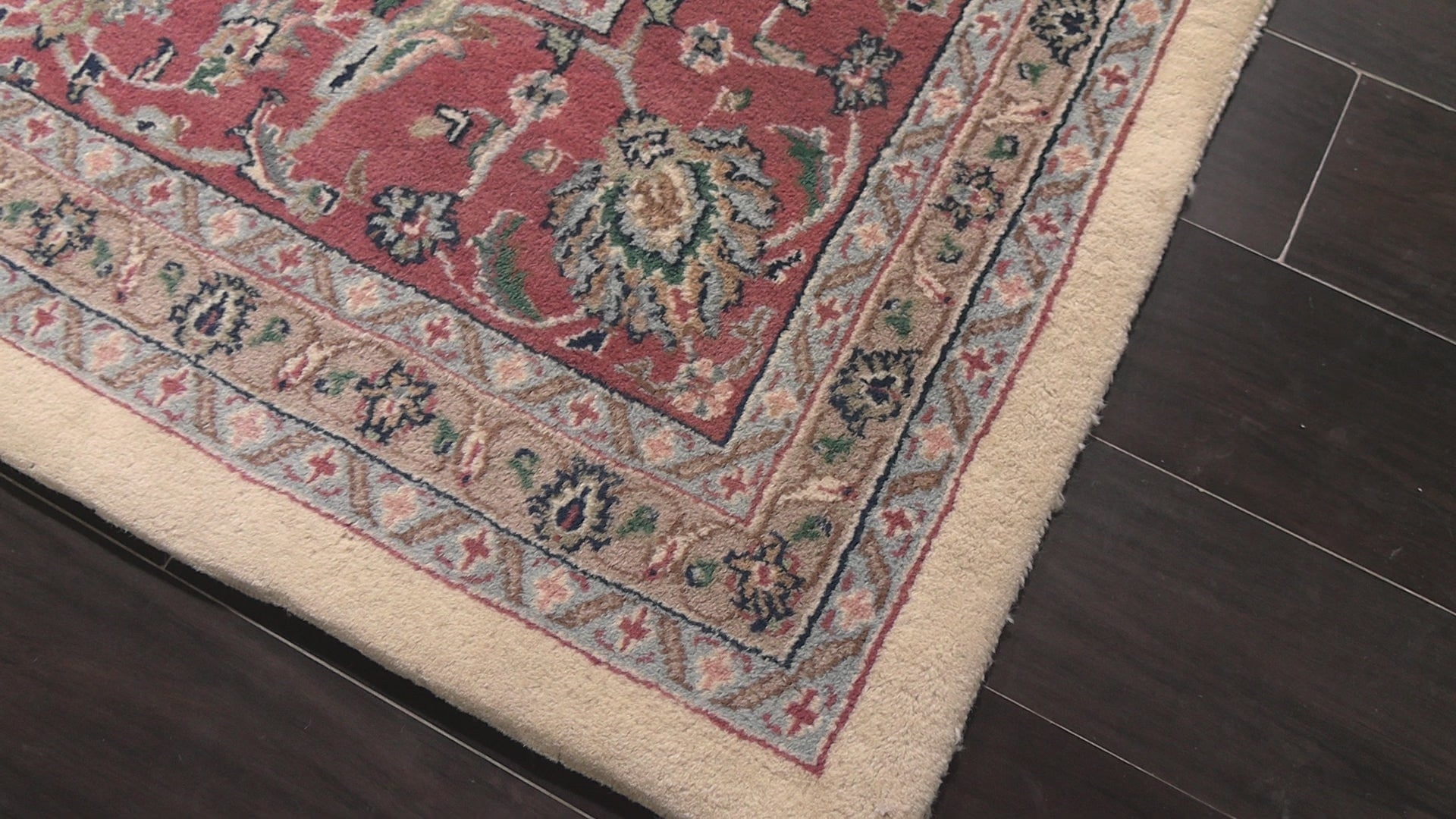 Ivory 8'8''x12'4'' Agra Traditional Botanical Plush Pile Hand Knotted Wool Oriental Area Rug