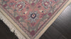 Ivory 6x9 Indo Kashan Traditional Floral Plush Pile Velvety Soft Hand Knotted Wool Oriental Area Rug