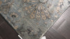 Aqua Taupe 7'11''x9'11'' Tibetan Transitional Hand Knotted Bamboo Silk Oriental Area Rug