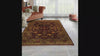 Beeson 4x6 Hand Knotted 100% Wool Agra Traditional Oriental Area Rug Aubergine, Green Color
