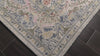 Parchment, Cornflower Multi Size William Morris Floral Lattice Traditional High-Twist Hand Hooked Wool Area Rug