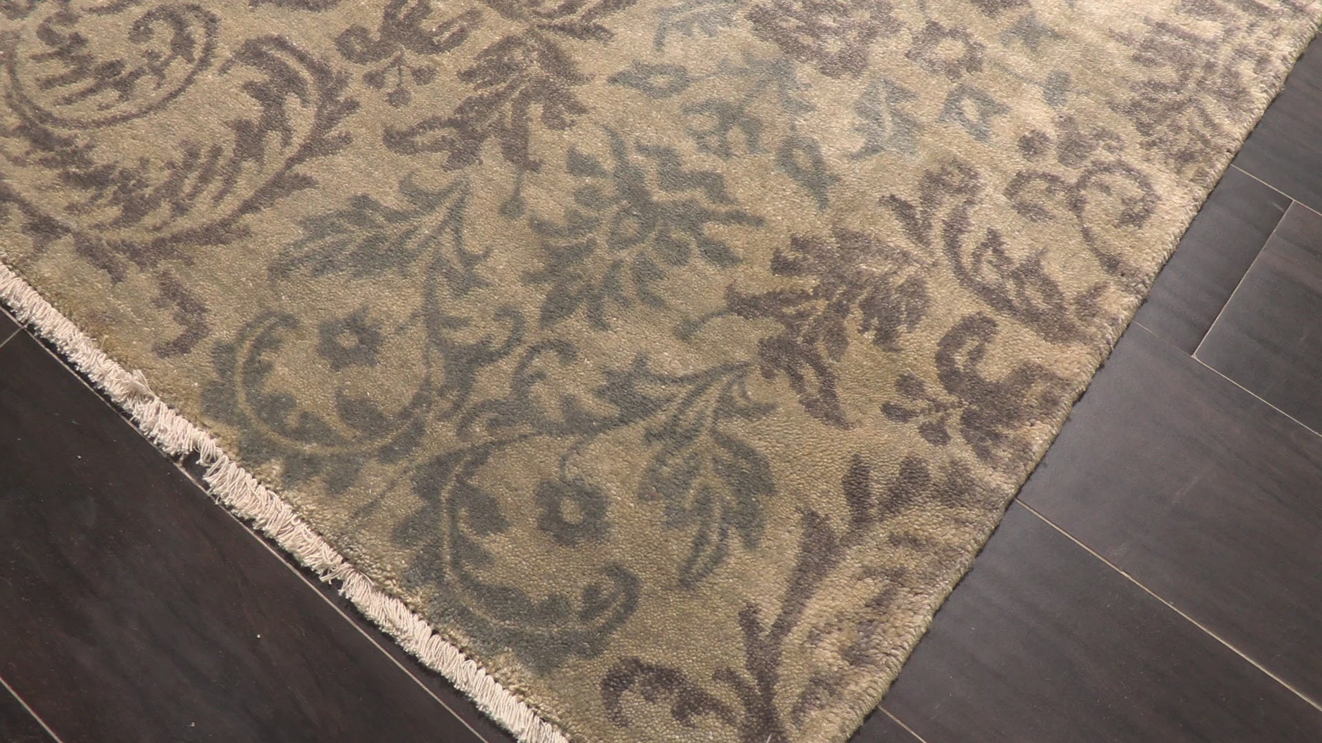 Beige Tan 8x10 Oushak Transitional Hand Knotted Wool Oriental Area Rug