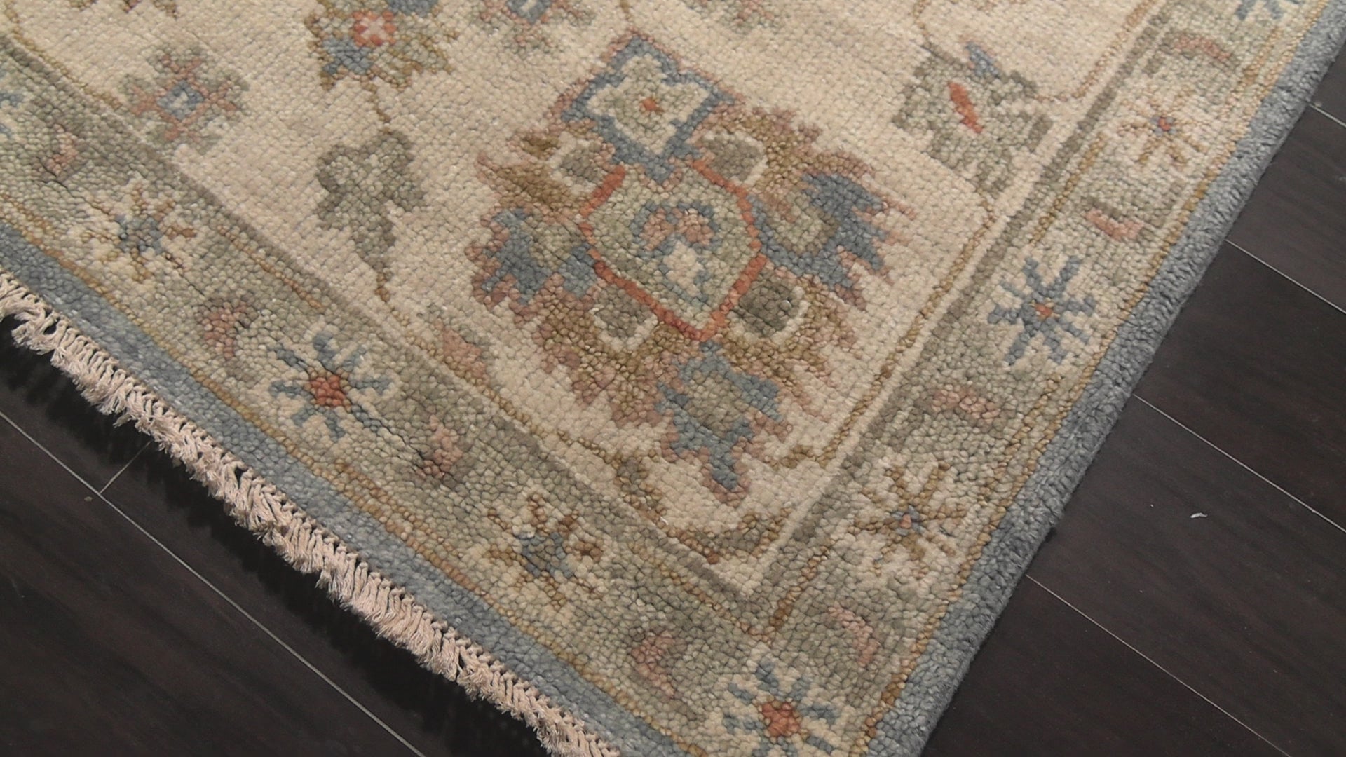 Beige, Blue 9x12 Tibetan Modern & Contemporary Hand Knotted Wool Oriental Area Rug