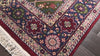 Burgundy 6x9 Oushak Arts & Crafts Plush Pile Panel Rug Hand Knotted Wool Oriental Area Rug