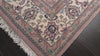 Baby Pink 6x8'8'' Indo Kashan Traditional Floral Plush Pile Velvety Soft Hand Knotted Wool Oriental Area Rug