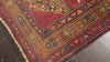 Rust Gold 3'9''x11'6'' Kurdish Hamadan Traditional Geometric Tribal Vintage Vegetable Dyes Hand Knotted Wool Oriental Area Rug