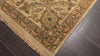 Beige Tan 7'9''x9'10'' Agra Transitional Hand Knotted Wool Oriental Area Rug
